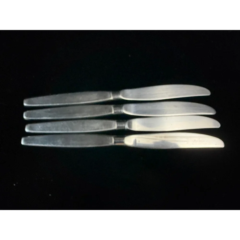 Vintage Frost Fire Community Stainless Steel Butter Knives by Oneida - Set of 4